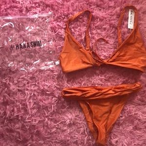 Lahana swim bathing suit top and bottom size L